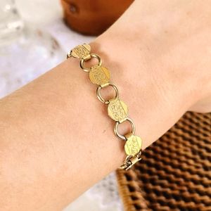 Vintage Sarah Coventry Floral Embossed Bracelet